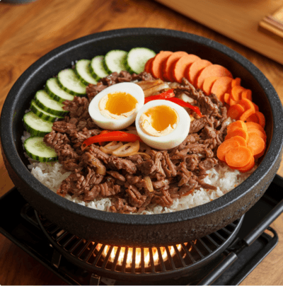 Ground beef bulgogi bibimbap 2 Ground beef bulgogi bibimbap