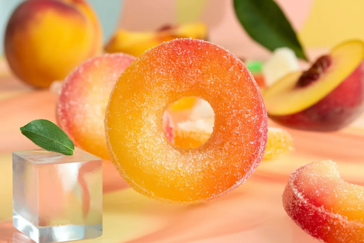 Home 2 Vegetarian and Peach Rings Candy: Gelatin-Free Bra …