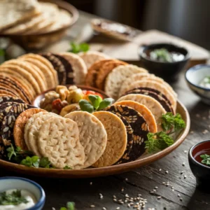 Rice crackers recipes 2 Traditional Japanese senbei rice crackers with soy sauce.