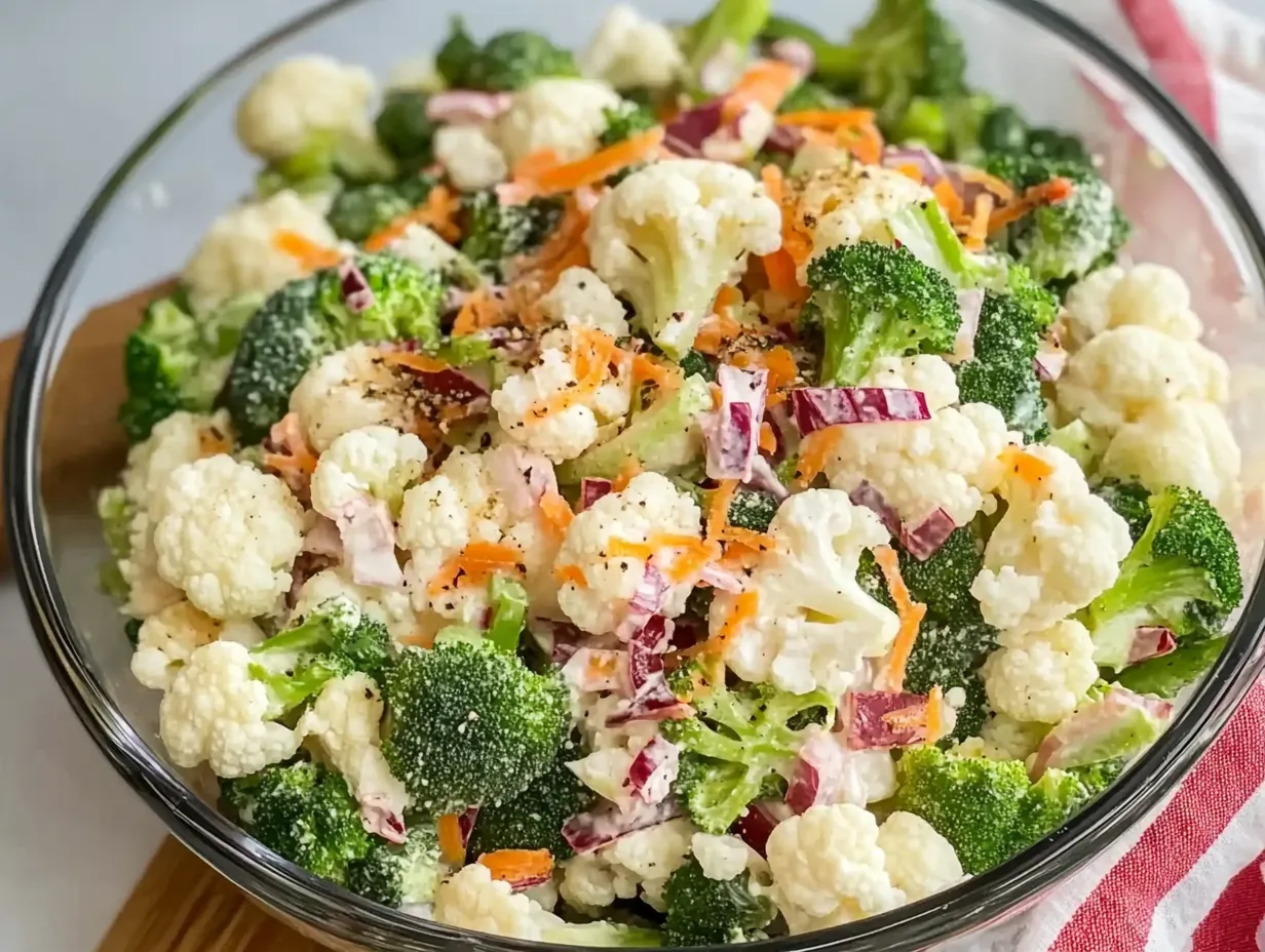 Home 15 broccoli cauliflower salad