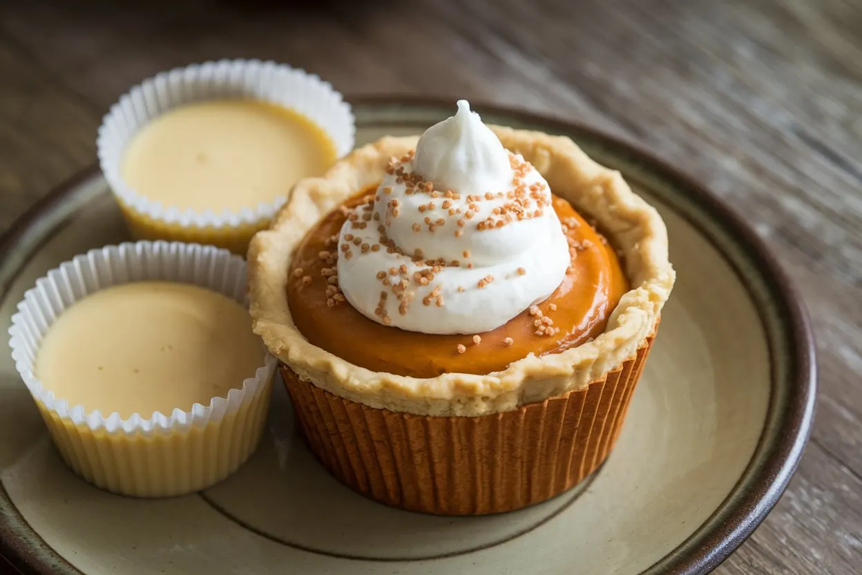 Pumpkin Pie In A Cup With Vanilla Pudding Cups